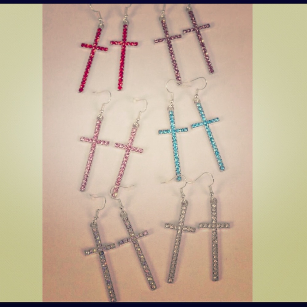 Pierced Earrings w/ Rhinestone— FINAL SALE